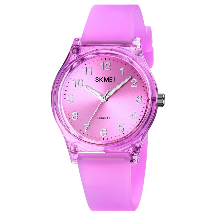 SKMEI 1760 Stainless Steel Buckle Silicone Strap Waterproof Quartz Watch