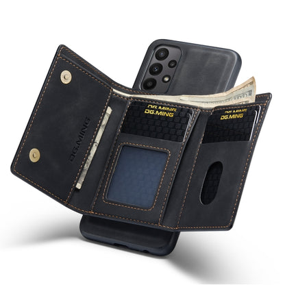DG.MING M1 Series 3-Fold Multi Card Wallet + Magnetic Phone Case, For Samsung Galaxy A23 5G