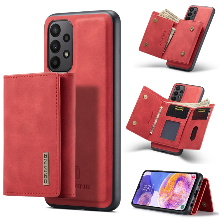 DG.MING M1 Series 3-Fold Multi Card Wallet + Magnetic Phone Case, For Samsung Galaxy A23 5G