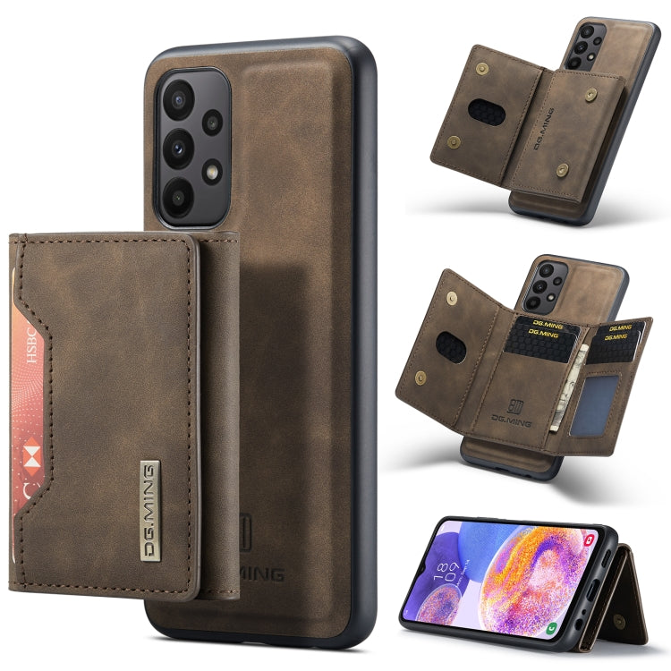 DG.MING M2 Series 3-Fold Multi Card Bag + Magnetic Phone Case, For Samsung Galaxy A23 5G