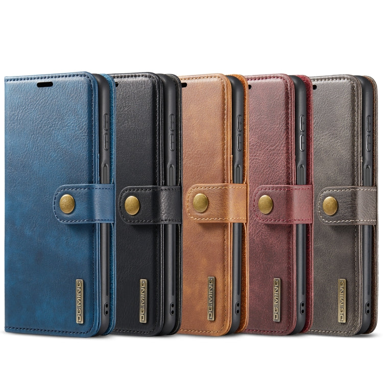 DG.MING Crazy Horse Texture Detachable Magnetic Leather Phone Case, For Samsung Galaxy A23 5G