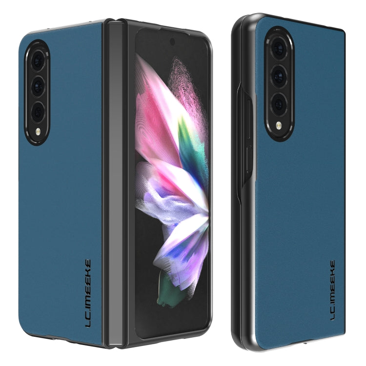 LC.IMEEKE Shock-resistant Plain Leather All-inclusive Protective Case, For Samsung Galaxy Z Flip4 5G, For Samsung Galaxy Z Fold4 5G