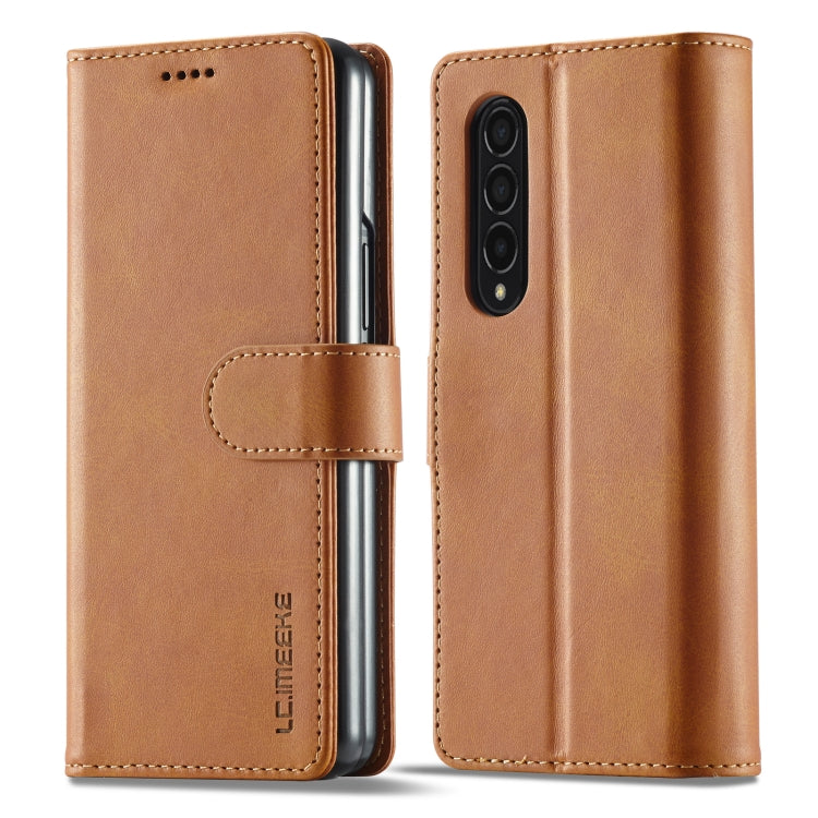 LC.IMEEKE Calf Texture Leather Phone Case, For Samsung Galaxy Z Flip4 5G, For Samsung Galaxy Z Fold4 5G