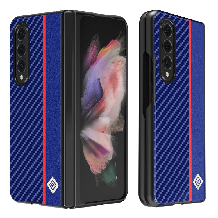 LC.IMEEKE Carbon Fiber Horizontal Flip Leather Phone Case, For Samsung Galaxy Z Flip4 5G, For Samsung Galaxy Z Fold4 5G