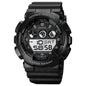 SKMEI 1857 Stainless Steel Buckle PU Strap Waterproof Electronic Watch