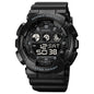 SKMEI 1857 Stainless Steel Buckle PU Strap Waterproof Electronic Watch