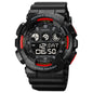 SKMEI 1857 Stainless Steel Buckle PU Strap Waterproof Electronic Watch