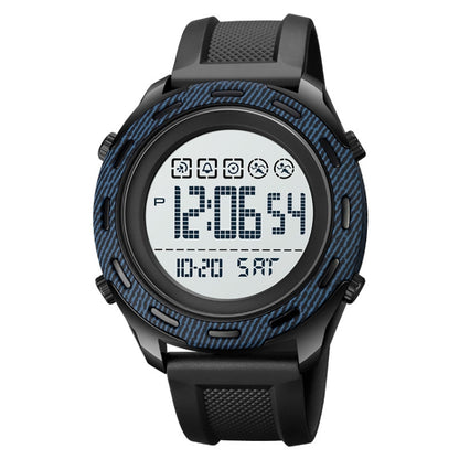 SKMEI 1872 Stainless Steel Buckle PU Strap Waterproof Electronic Watch, White, Black