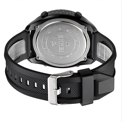 SKMEI 1872 Stainless Steel Buckle PU Strap Waterproof Electronic Watch, White, Black
