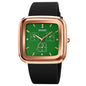 SKMEI 1902 Stainless Steel Buckle Silicone Strap Waterproof Quartz Watch