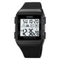 SKMEI 1960 Stainless Steel Buckle Silicone Strap Waterproof Electronic Watch, 1960 Light Grey, 1960 Black Gold, 1960 Black and White Machine, 1960 Black and Black Machine, 1960 Blue