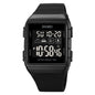 SKMEI 1960 Stainless Steel Buckle Silicone Strap Waterproof Electronic Watch, 1960 Light Grey, 1960 Black Gold, 1960 Black and White Machine, 1960 Black and Black Machine, 1960 Blue
