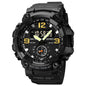 SKMEI 1965 Stainless Steel Buckle PU Strap Waterproof Electronic Watch
