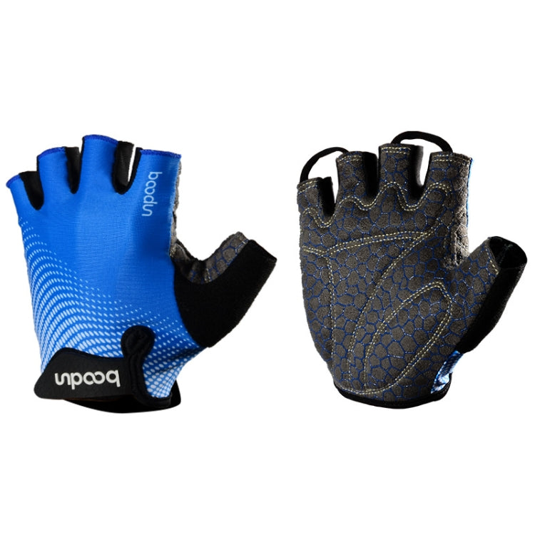 BOODUN 1096 Non-slip Wear-resistant Breathable Fitness Sports Silicone Gloves, S, M, L, XL