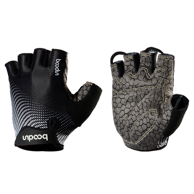 BOODUN 1096 Non-slip Wear-resistant Breathable Fitness Sports Silicone Gloves, S, M, L, XL