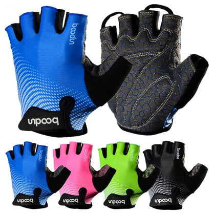 BOODUN 1096 Non-slip Wear-resistant Breathable Fitness Sports Silicone Gloves, S, M, L, XL