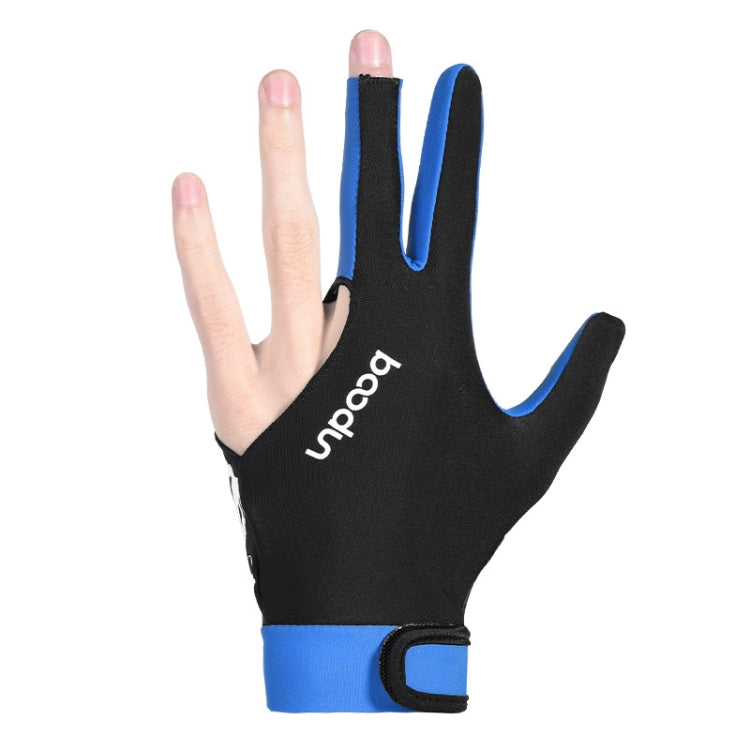 BOODUN M050912 Thin Breathable Men and Women Billiards Three Finger Single Gloves, M, L