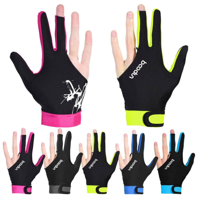 BOODUN M050912 Thin Breathable Men and Women Billiards Three Finger Single Gloves, M, L
