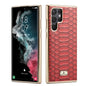 Fierre Shann Python Texture Electroplating PU Phone Case, For Samsung Galaxy S22 5G, For Samsung Galaxy S22+ 5G, For Samsung Galaxy S22 Ultra 5G