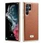 Fierre Shann  Snake Texture Electroplating PU Phone Case, For Samsung Galaxy S22 5G, For Samsung Galaxy S22+ 5G, For Samsung Galaxy S22 Ultra 5G
