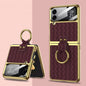 GKK Weave Texture Electroplating Protective Phone Case, For Samsung Galaxy Z Flip4