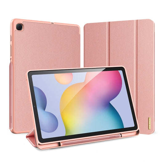 DUX DUCIS Domo Series Horizontal Flip Magnetic PU Leather Case with Three-folding Holder & Pen Slot, For Galaxy Tab A 8.4 (2020), For Galaxy Tab S6 Lite 10.4 inch