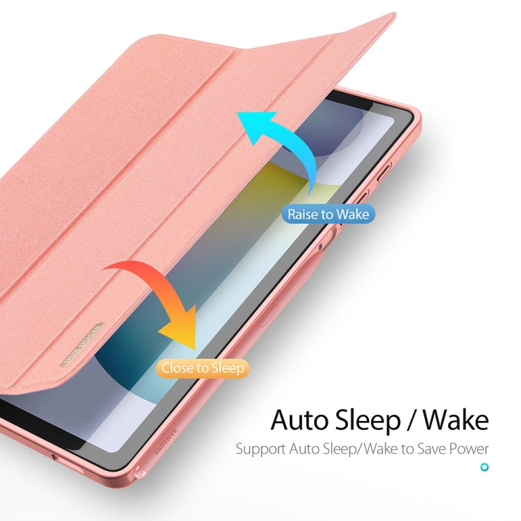 DUX DUCIS Domo Series Horizontal Flip Magnetic PU Leather Case with Three-folding Holder & Pen Slot, For Galaxy Tab A 8.4 (2020), For Galaxy Tab S6 Lite 10.4 inch