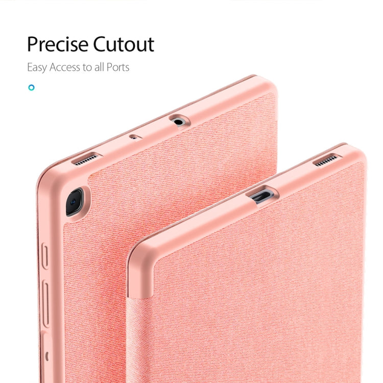DUX DUCIS Domo Series Horizontal Flip Magnetic PU Leather Case with Three-folding Holder & Pen Slot, For Galaxy Tab A 8.4 (2020), For Galaxy Tab S6 Lite 10.4 inch