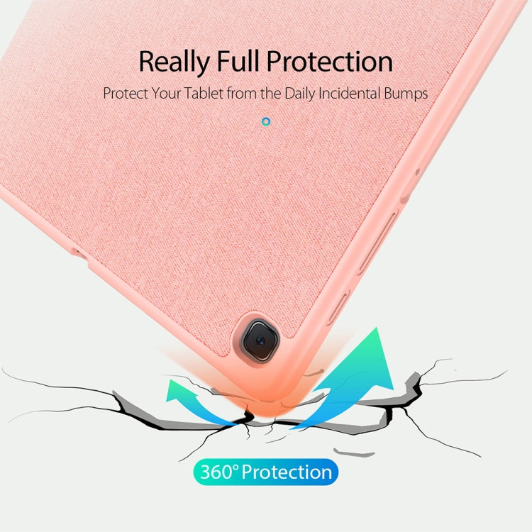 DUX DUCIS Domo Series Horizontal Flip Magnetic PU Leather Case with Three-folding Holder & Pen Slot, For Galaxy Tab A 8.4 (2020), For Galaxy Tab S6 Lite 10.4 inch