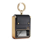 GKK Colorful PU Phone Case with Ring Holder, For Samsung Galaxy Z Flip4 5G, For Samsung Galaxy Z Flip3 5G