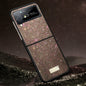 SULADA Shockproof TPU + Handmade Leather Phone Case, For Samsung Galaxy Z Flip4, For Samsung Galaxy Z Flip5