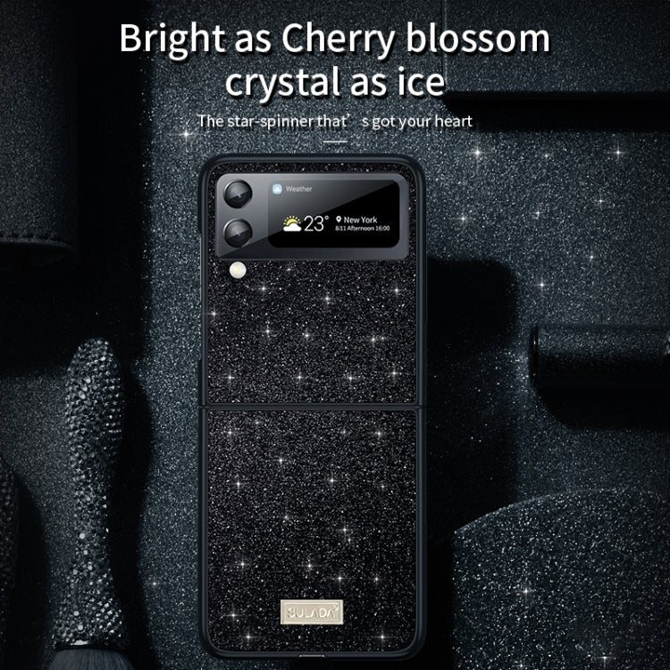 SULADA Shockproof TPU + Handmade Leather Phone Case, For Samsung Galaxy Z Flip4, For Samsung Galaxy Z Flip5