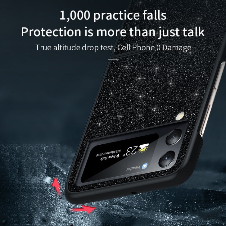 SULADA Shockproof TPU + Handmade Leather Phone Case, For Samsung Galaxy Z Flip4, For Samsung Galaxy Z Flip5