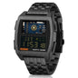 NORTH EDGE CyberTank Stainless Steel Strap Multifunctional Electronic Watch, CyberTank
