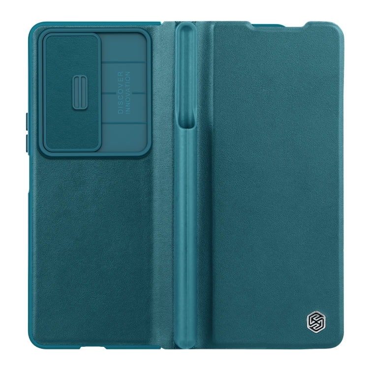 NILLKIN QIN Series Pro Sliding Camera Cover Design Leather Phone Case, For Samsung Galaxy Z Fold4 5G