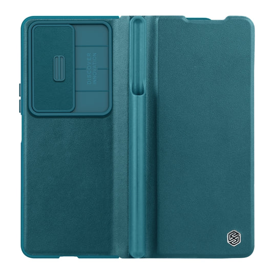 NILLKIN QIN Series Pro Sliding Camera Cover Design Leather Phone Case, For Samsung Galaxy Z Fold4 5G