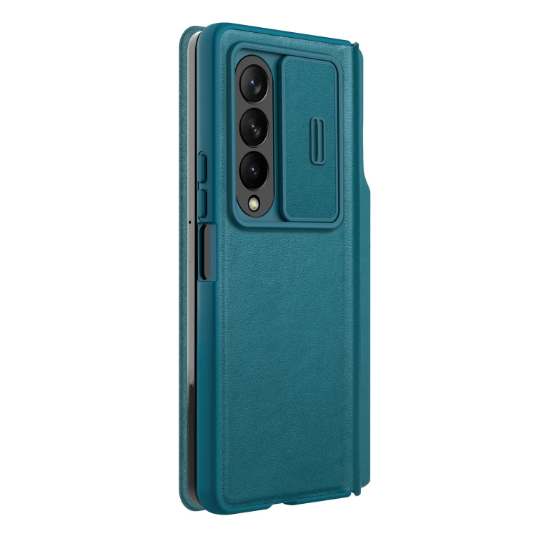 NILLKIN QIN Series Pro Sliding Camera Cover Design Leather Phone Case, For Samsung Galaxy Z Fold4 5G