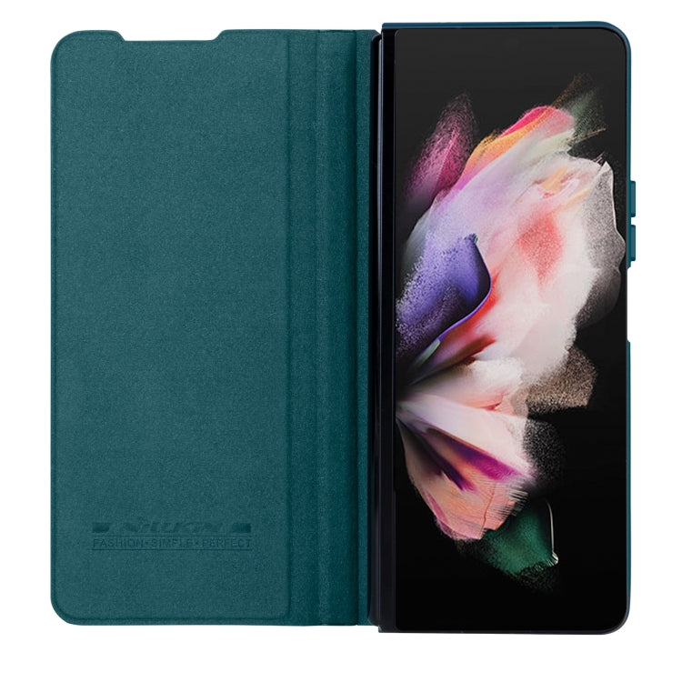 NILLKIN QIN Series Pro Sliding Camera Cover Design Leather Phone Case, For Samsung Galaxy Z Fold4 5G