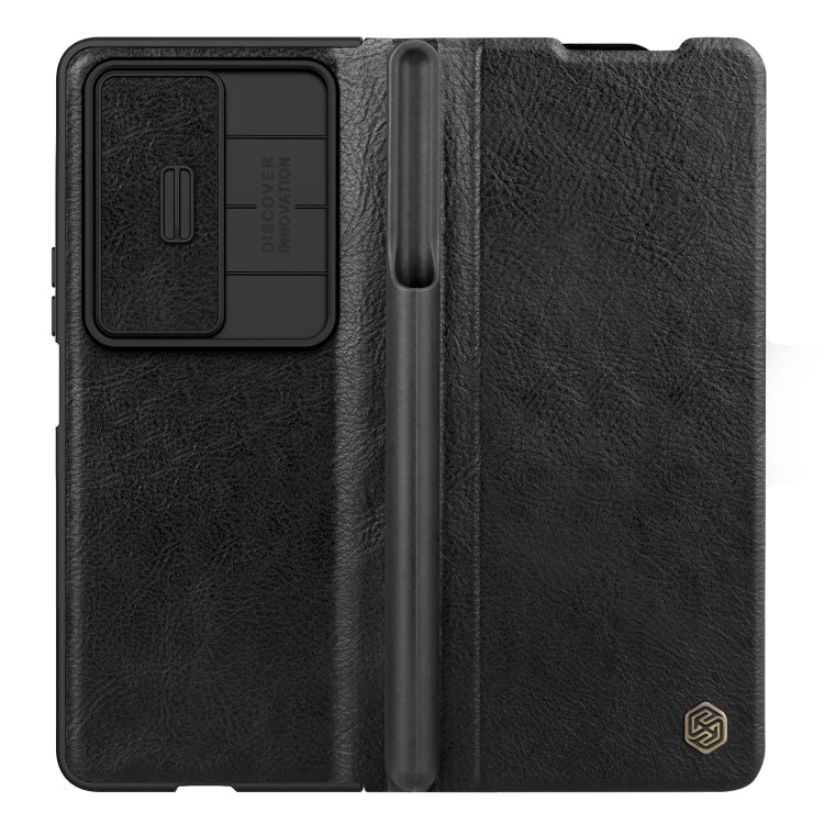 NILLKIN QIN Series Pro Sliding Camera Cover Design Leather Phone Case, For Samsung Galaxy Z Fold4 5G