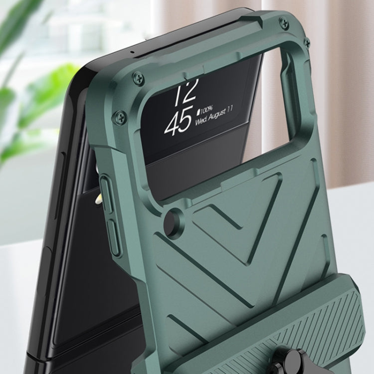 GKK Sliding Camshield Magnetic Armor Flip Phone Case, For Samsung Galaxy Z Flip4