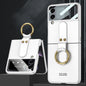 GKK Ultra-thin PC Full Coverage Phone Flip Case with Ring Holder, For Samsung Galaxy Z Flip4