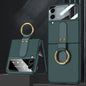 GKK Ultra-thin PC Full Coverage Phone Flip Case with Ring Holder, For Samsung Galaxy Z Flip4