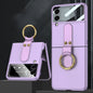 GKK Ultra-thin PC Full Coverage Phone Flip Case with Ring Holder, For Samsung Galaxy Z Flip4