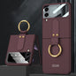 GKK Ultra-thin PC Full Coverage Phone Flip Case with Ring Holder, For Samsung Galaxy Z Flip4