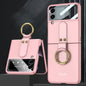 GKK Ultra-thin PC Full Coverage Phone Flip Case with Ring Holder, For Samsung Galaxy Z Flip4
