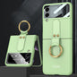 GKK Ultra-thin PC Full Coverage Phone Flip Case with Ring Holder, For Samsung Galaxy Z Flip4