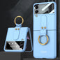 GKK Ultra-thin PC Full Coverage Phone Flip Case with Ring Holder, For Samsung Galaxy Z Flip4