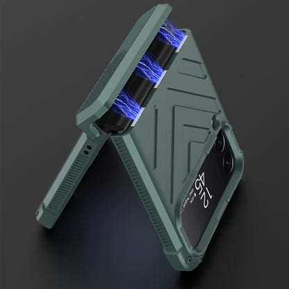 GKK Magnetic Folding Swivel Armored Phone Case with Hinges, For Samsung Galaxy Z Flip4