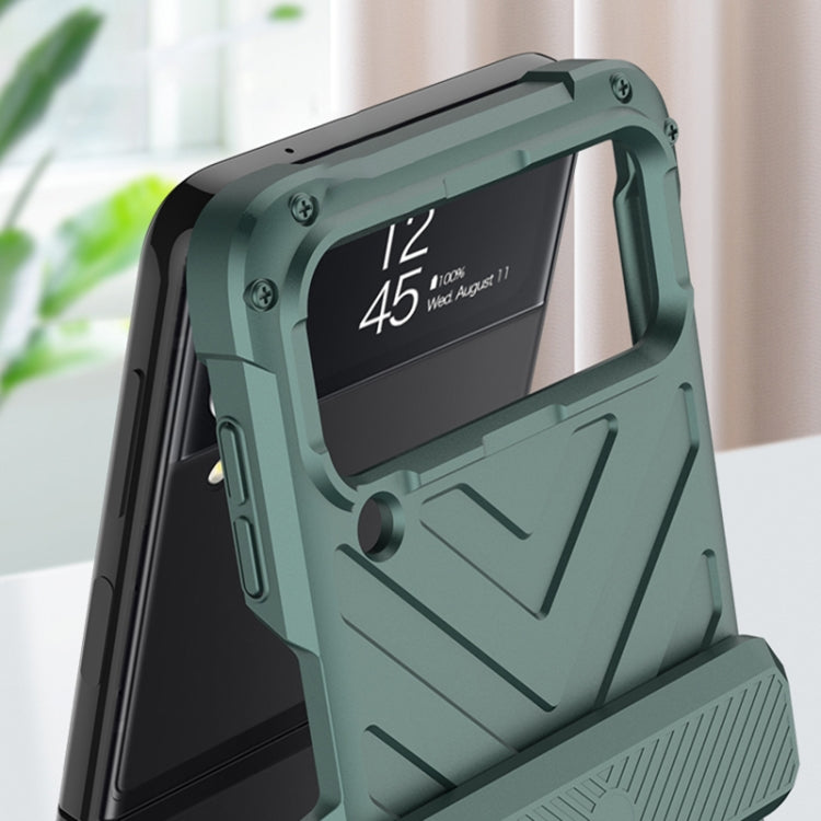 GKK Magnetic Folding Swivel Armored Phone Case with Hinges, For Samsung Galaxy Z Flip4