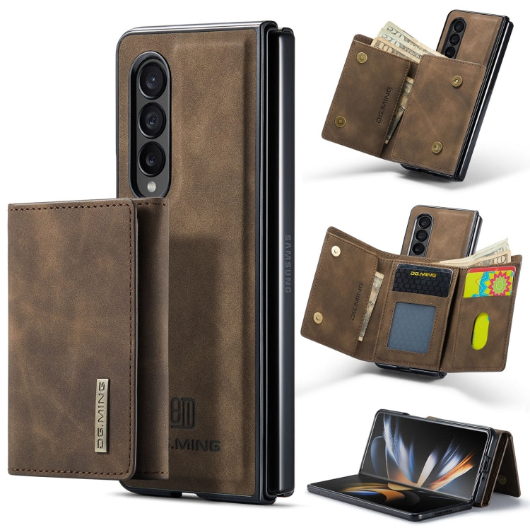 DG.MING M1 Series 3-Fold Multi Card Wallet + Magnetic Phone Case, For Samsung Galaxy Z Fold3 5G, For Samsung Galaxy Z Fold4